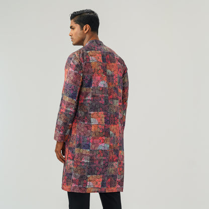 Mens Multi-Color Panjabi