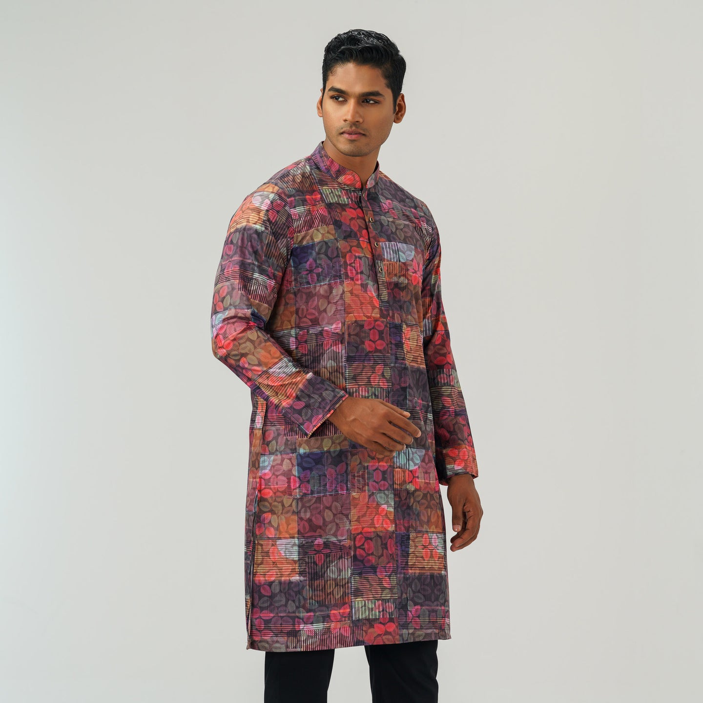 Mens Multi-Color Panjabi