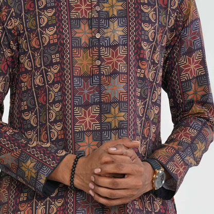 Men’s Blended Fabric Panjabi