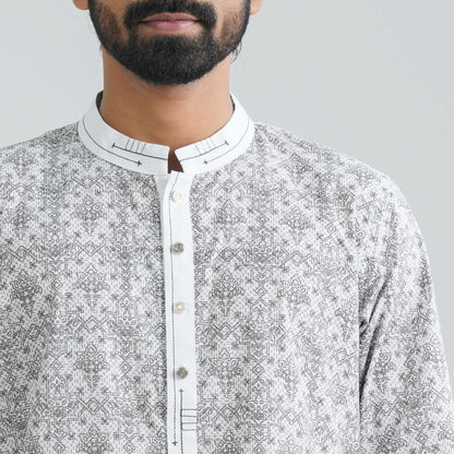 Men’s White Panjabi