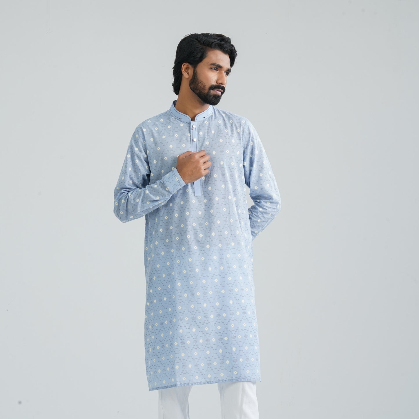 Men’s Powder Blue Panjabi