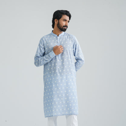 Men’s Powder Blue Panjabi