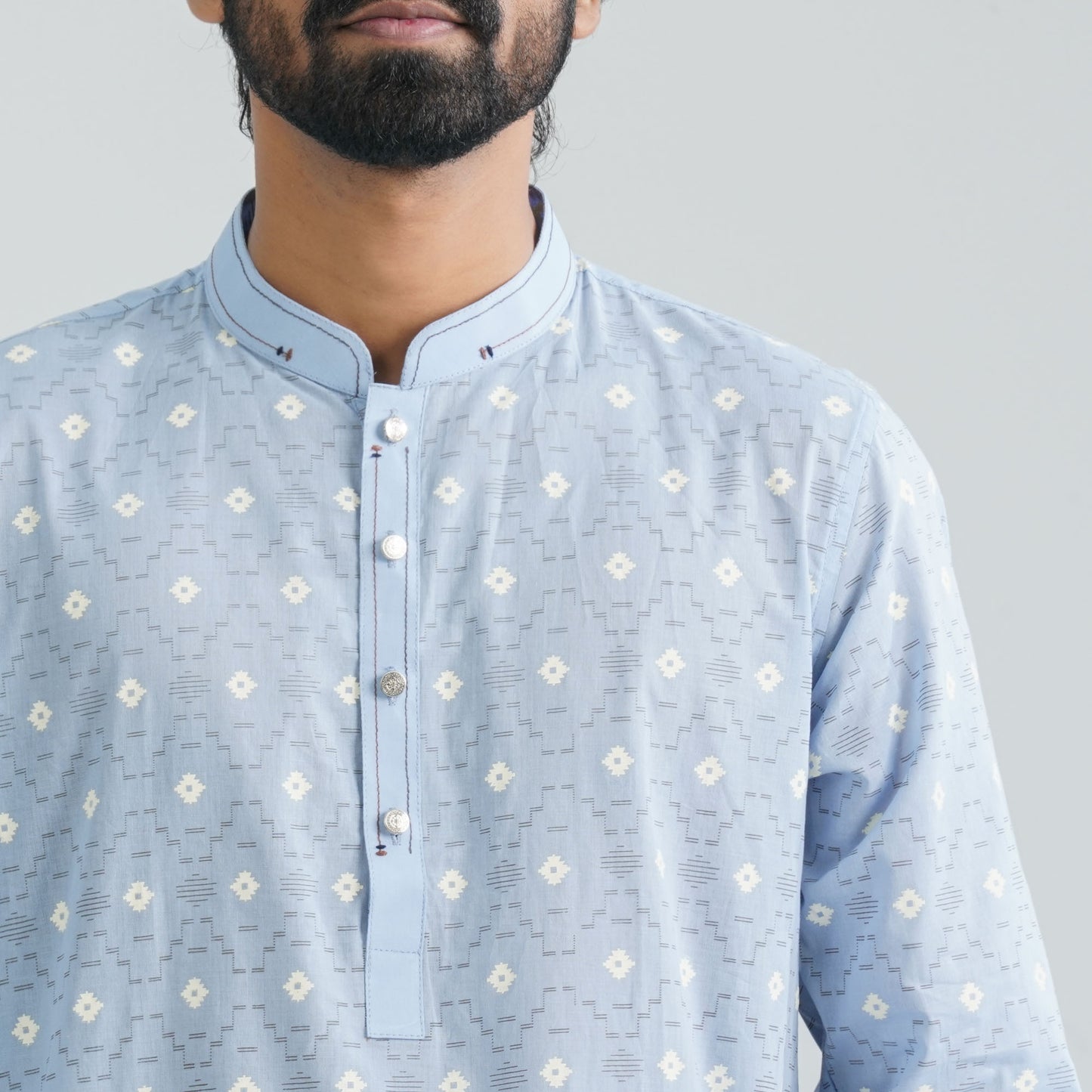 Men’s Powder Blue Panjabi