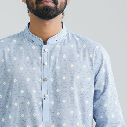 Men’s Powder Blue Panjabi