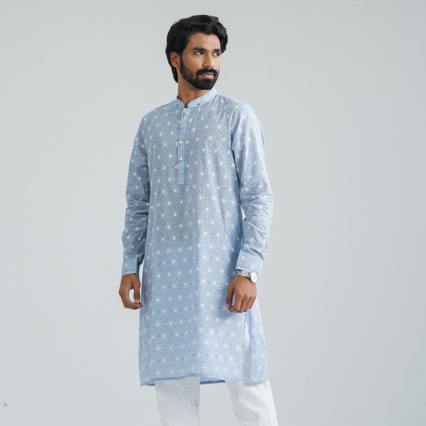 Men’s Powder Blue Panjabi
