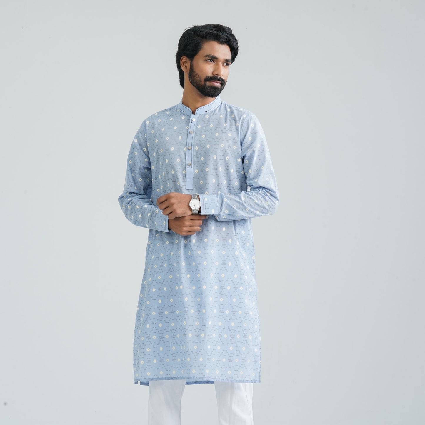 Men’s Powder Blue Panjabi