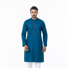 Load image into Gallery viewer, Mens Blue Karchupi Panjabi
