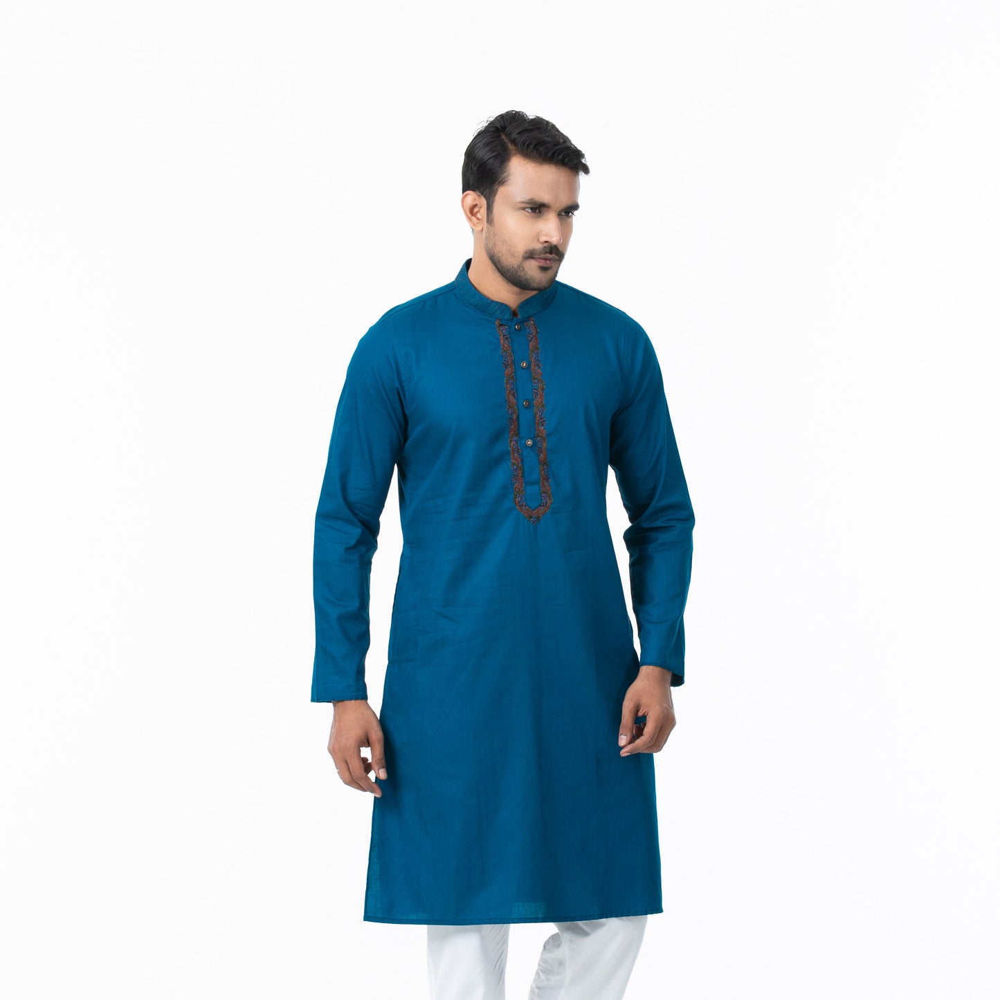 Mens Blue Karchupi Panjabi