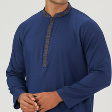 Load image into Gallery viewer, Mens Blue Karchupi Panjabi
