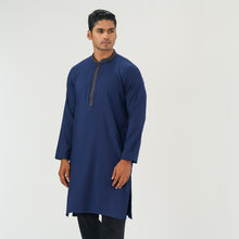 Load image into Gallery viewer, Mens Blue Karchupi Panjabi
