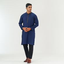 Load image into Gallery viewer, Mens Blue Karchupi Panjabi
