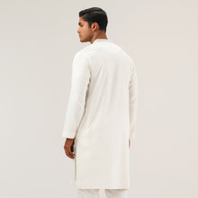 Load image into Gallery viewer, Mens White Karchupi Panjabi
