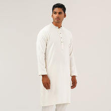 Load image into Gallery viewer, Mens White Karchupi Panjabi
