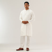 Load image into Gallery viewer, Mens White Karchupi Panjabi
