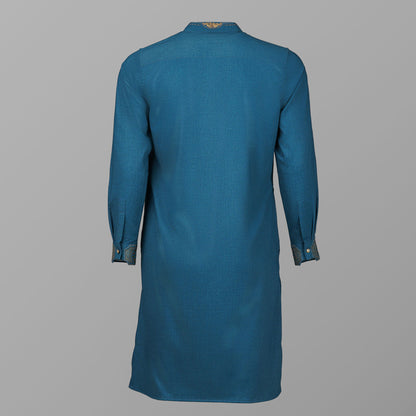 Mens Steel Blue Panjabi