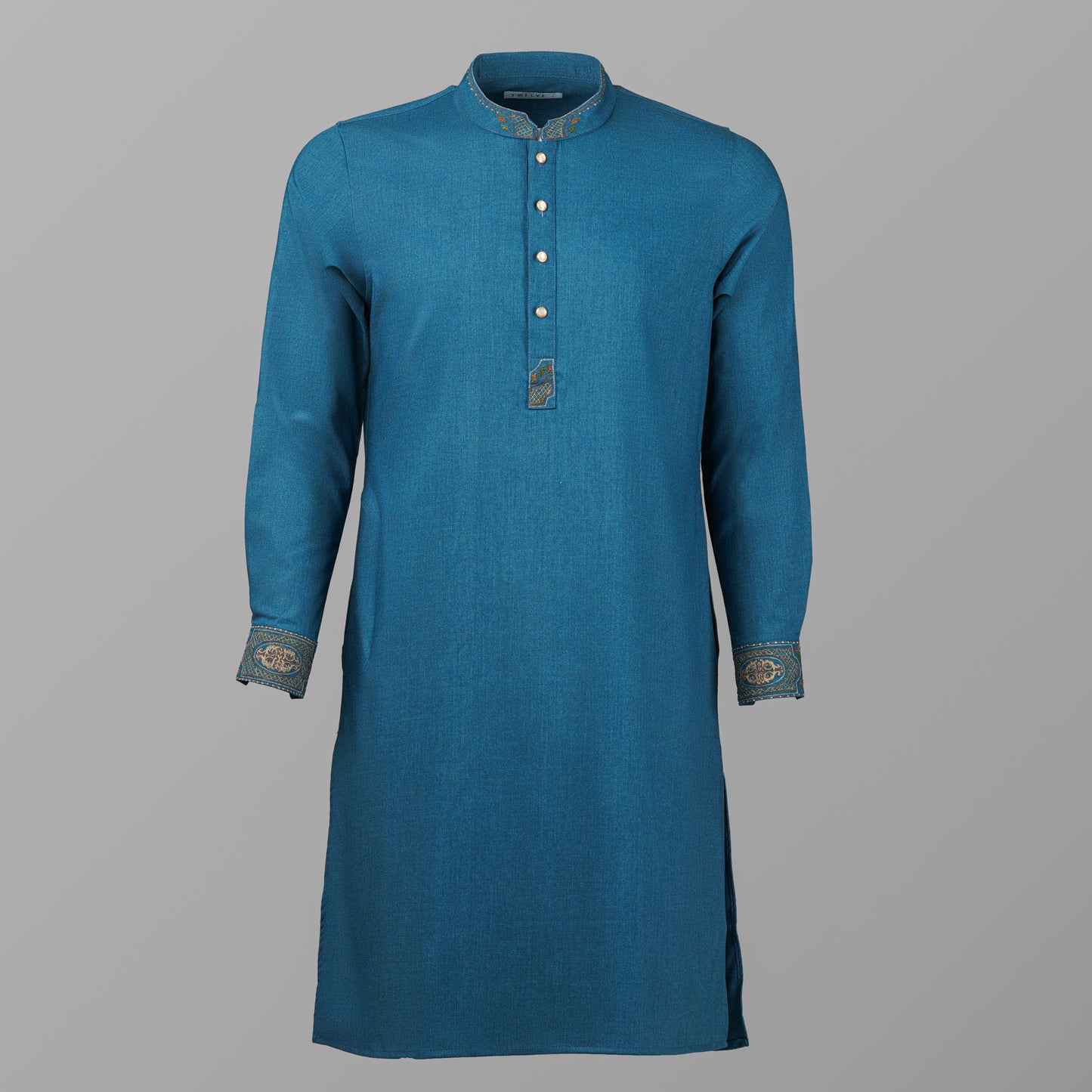 Mens Steel Blue Panjabi