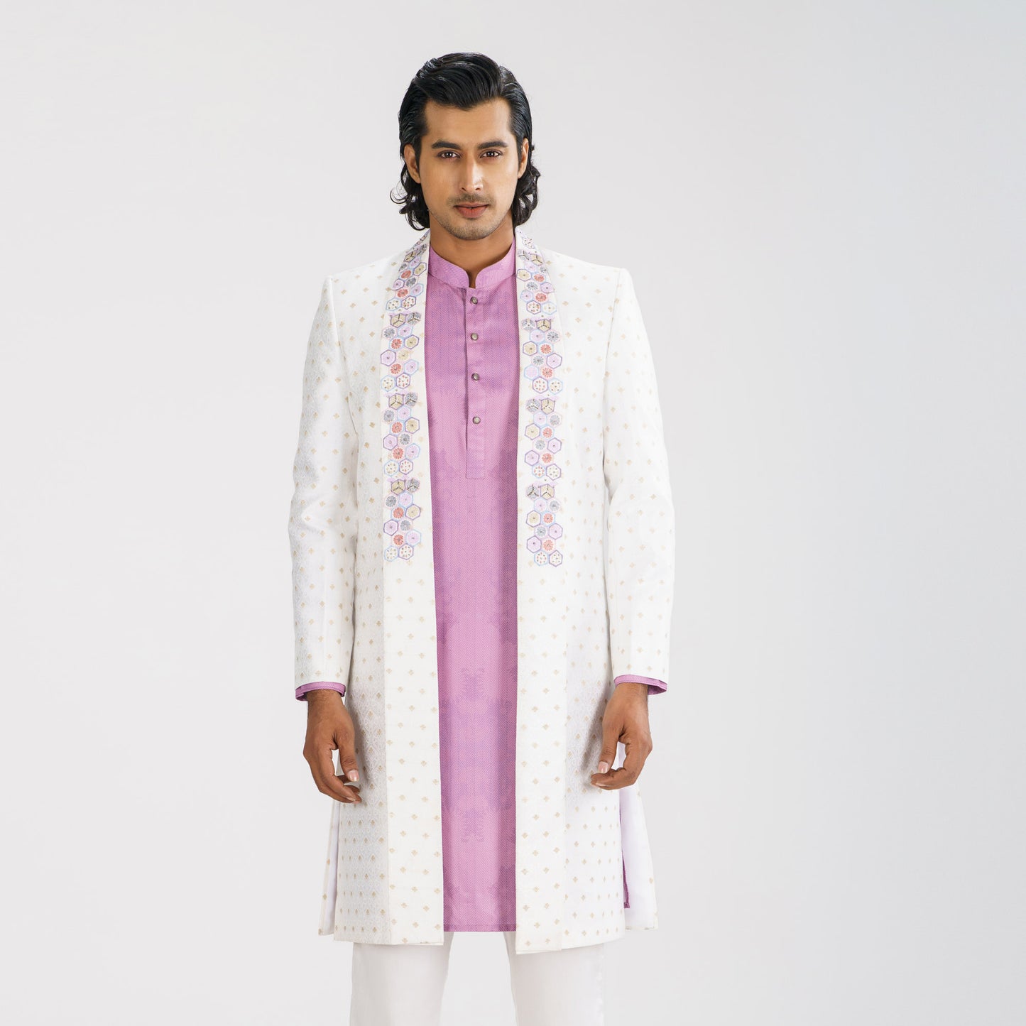 Men's White Sherwani