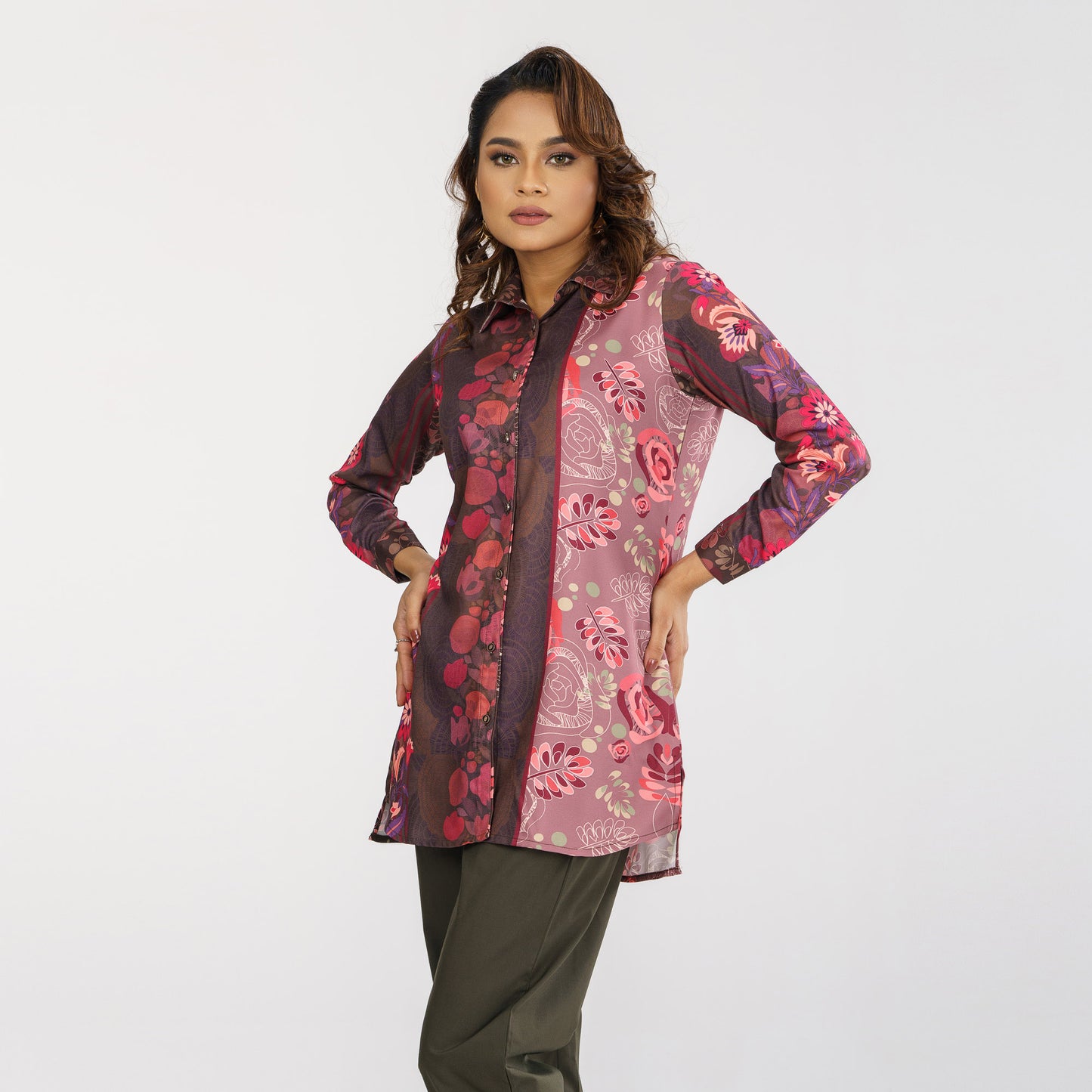 Womens Ethnic Coffee Shirt