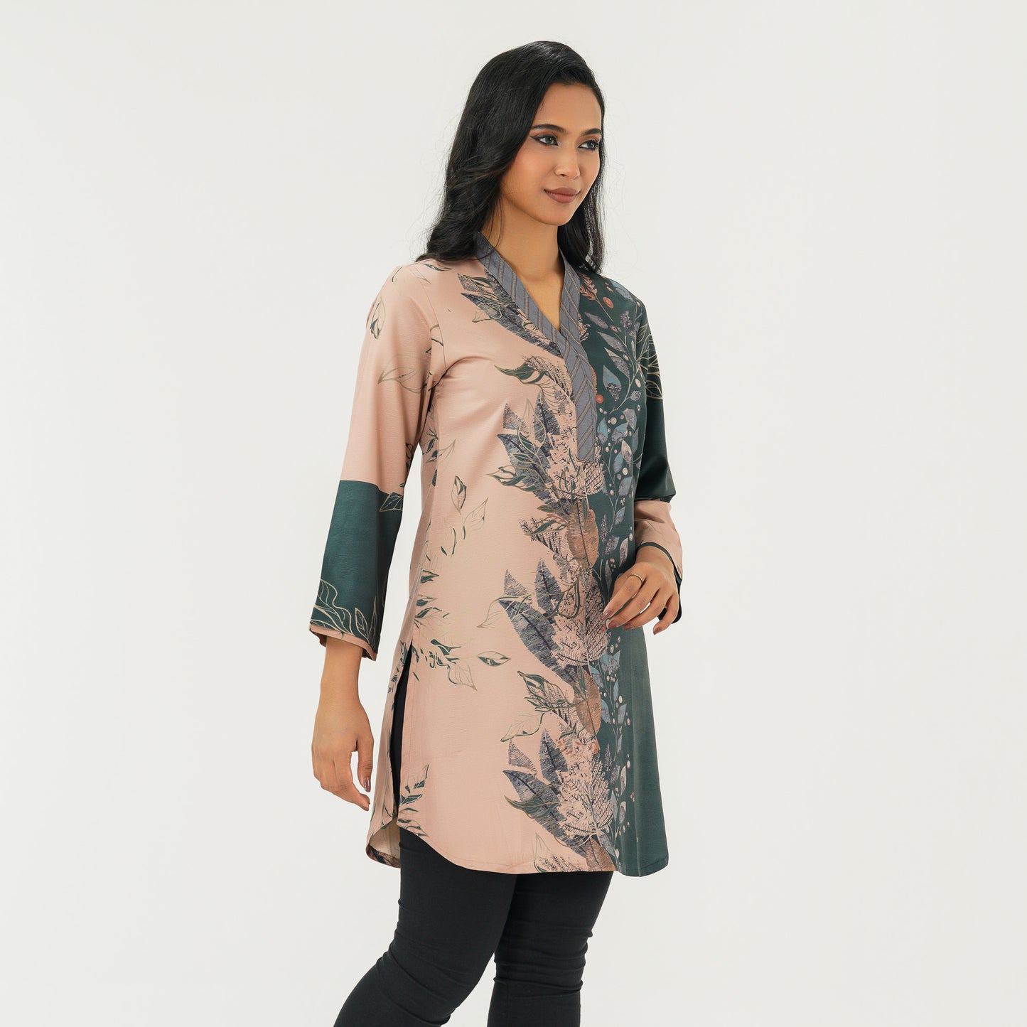 Womens Green Ethnic Tunic