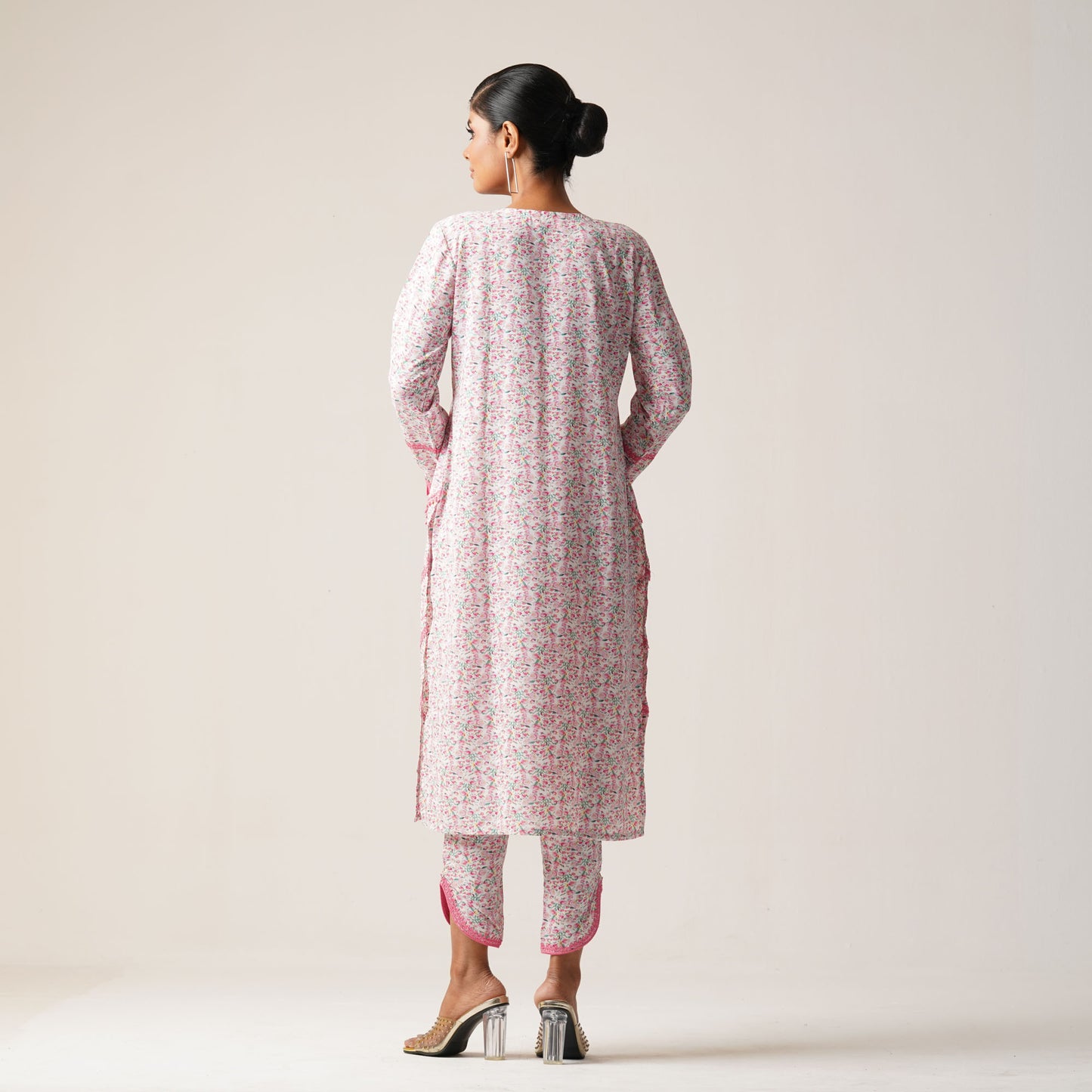 Womens Ethnic 2Pcs-Pink Print