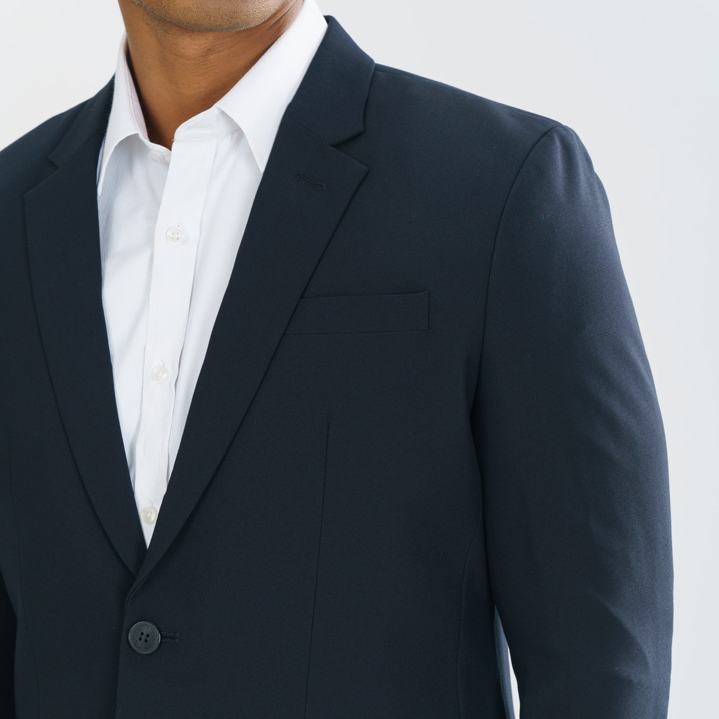 Mens Navy Slim Fit Blazer