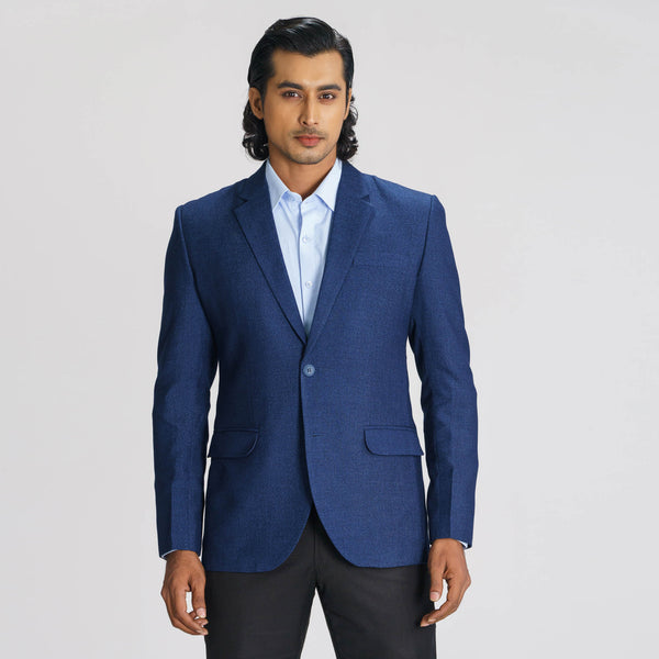 Men's Dark Navy Slim Fit Blazer