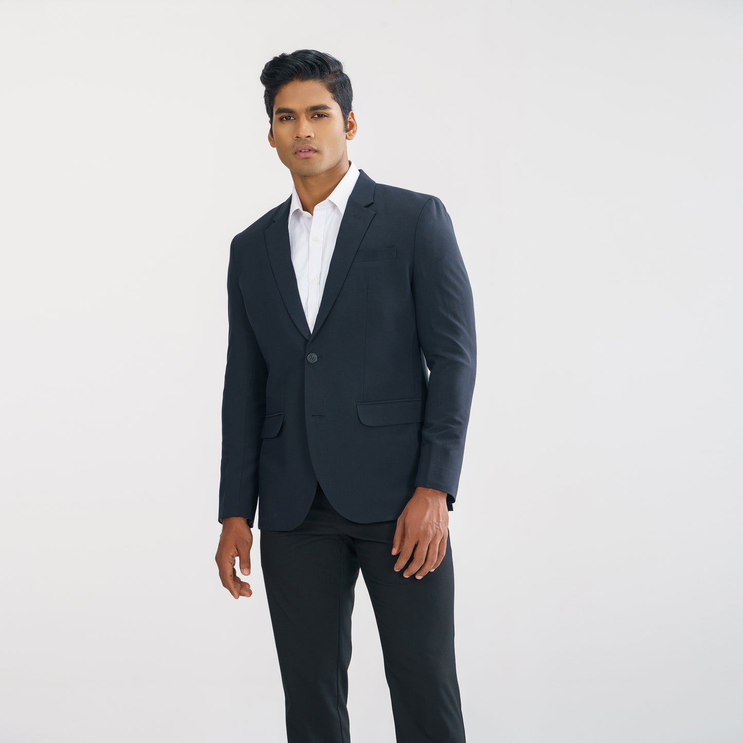 Mens Navy Slim Fit Blazer