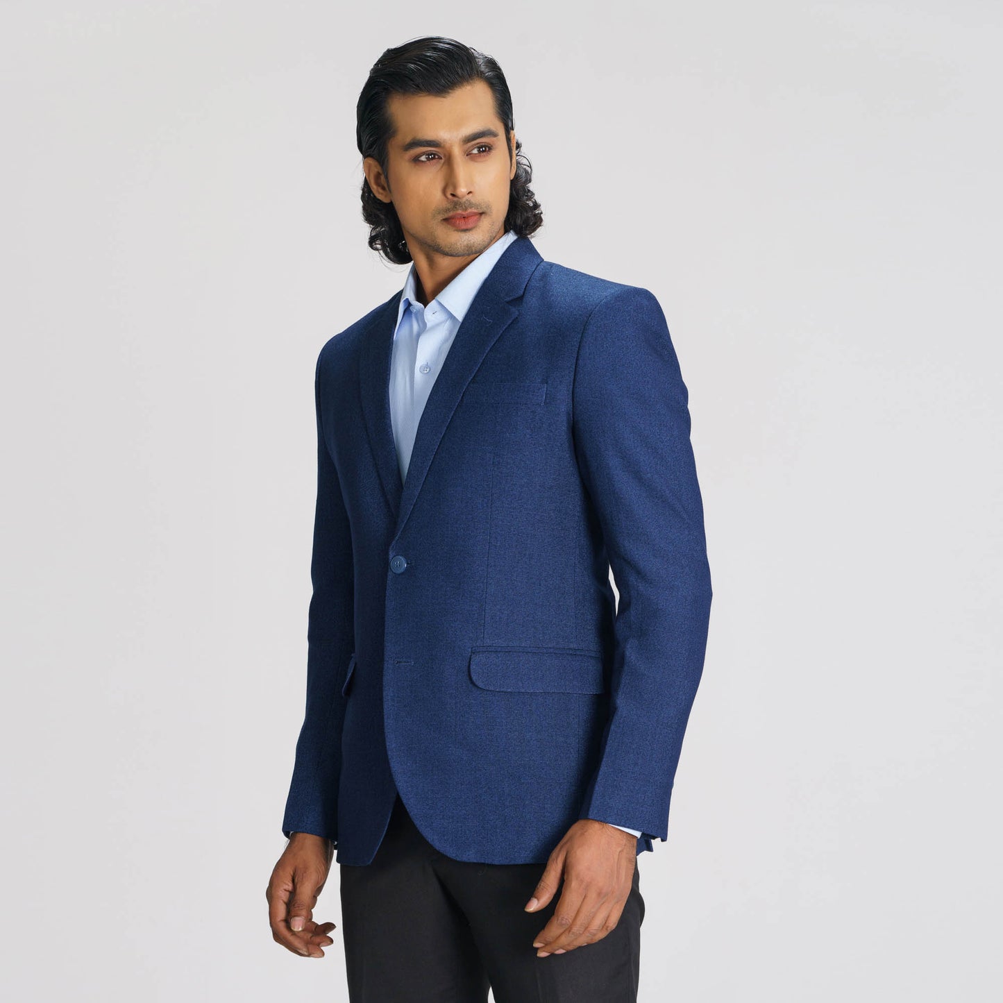 Mens Dark Navy Slim Fit Blazer