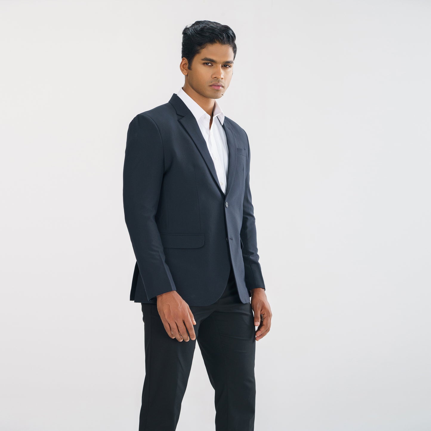 Mens Navy Slim Fit Blazer