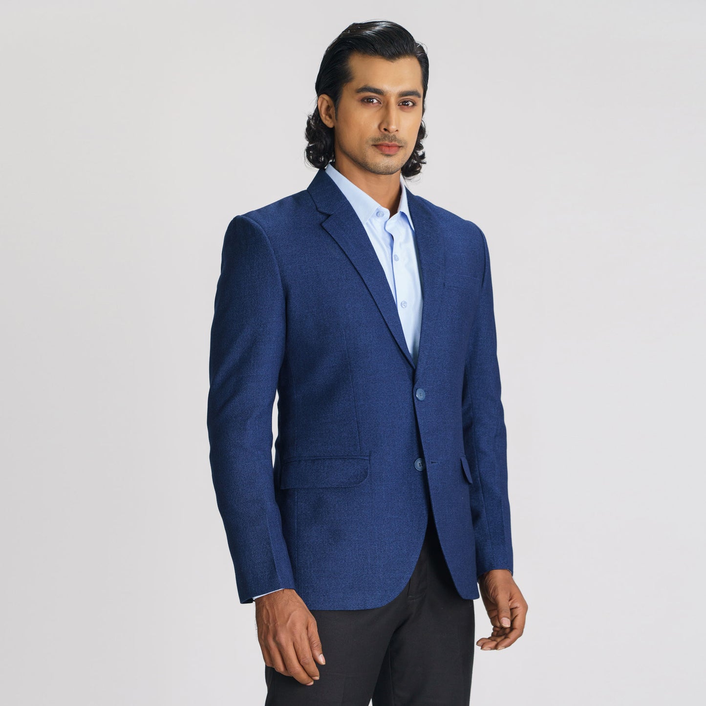 Mens Dark Navy Slim Fit Blazer