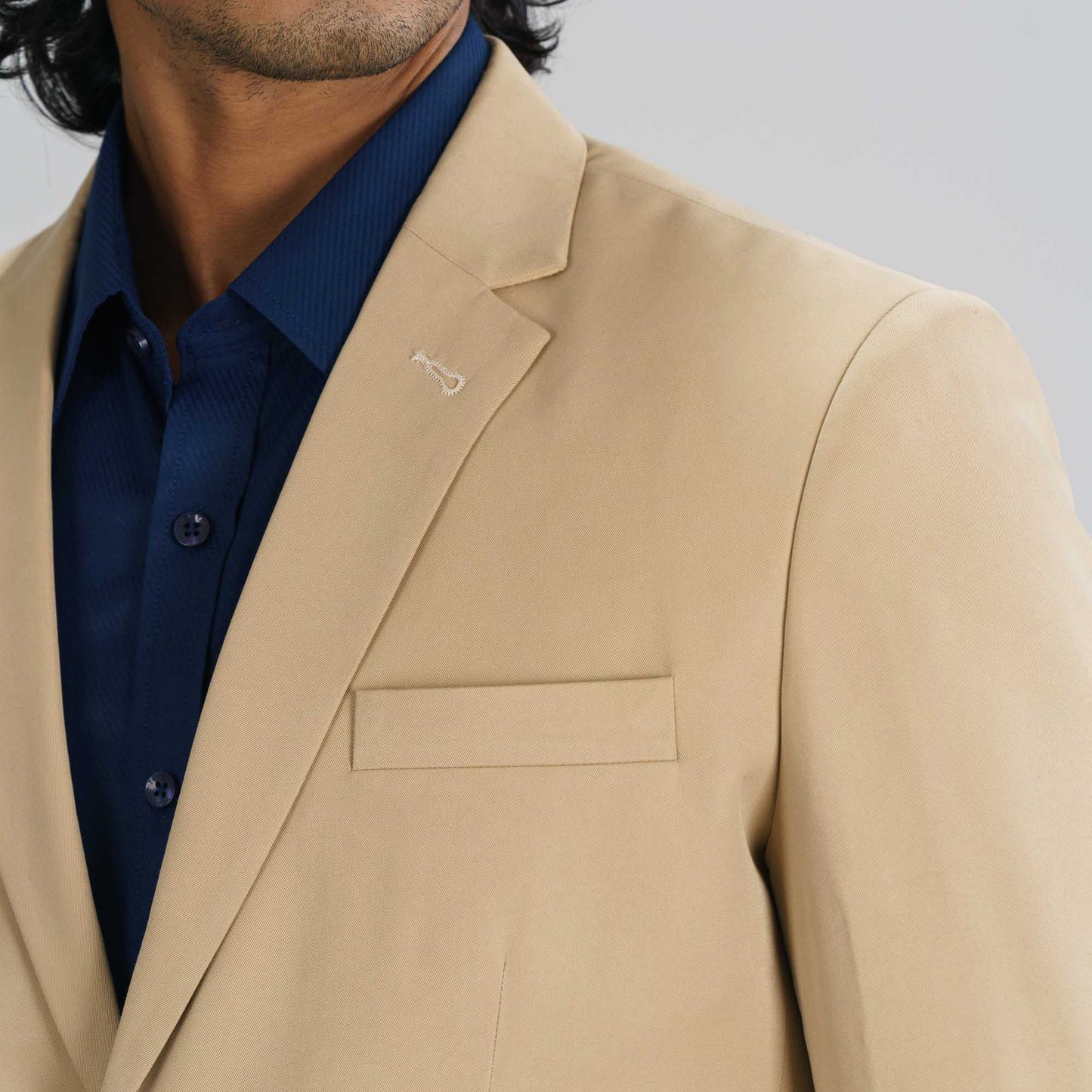 Mens Burly Wood Blazer