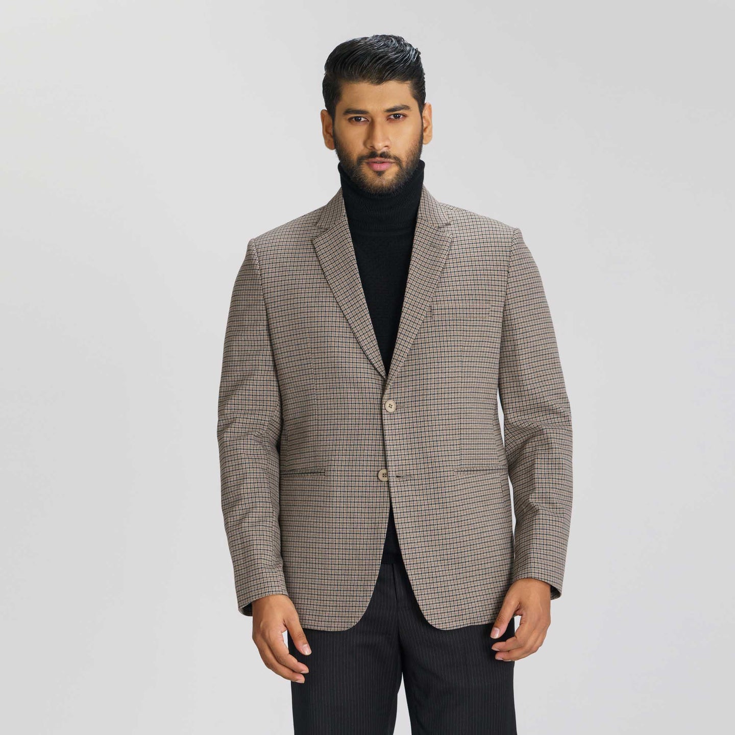 Men's Brown Slim Blazer