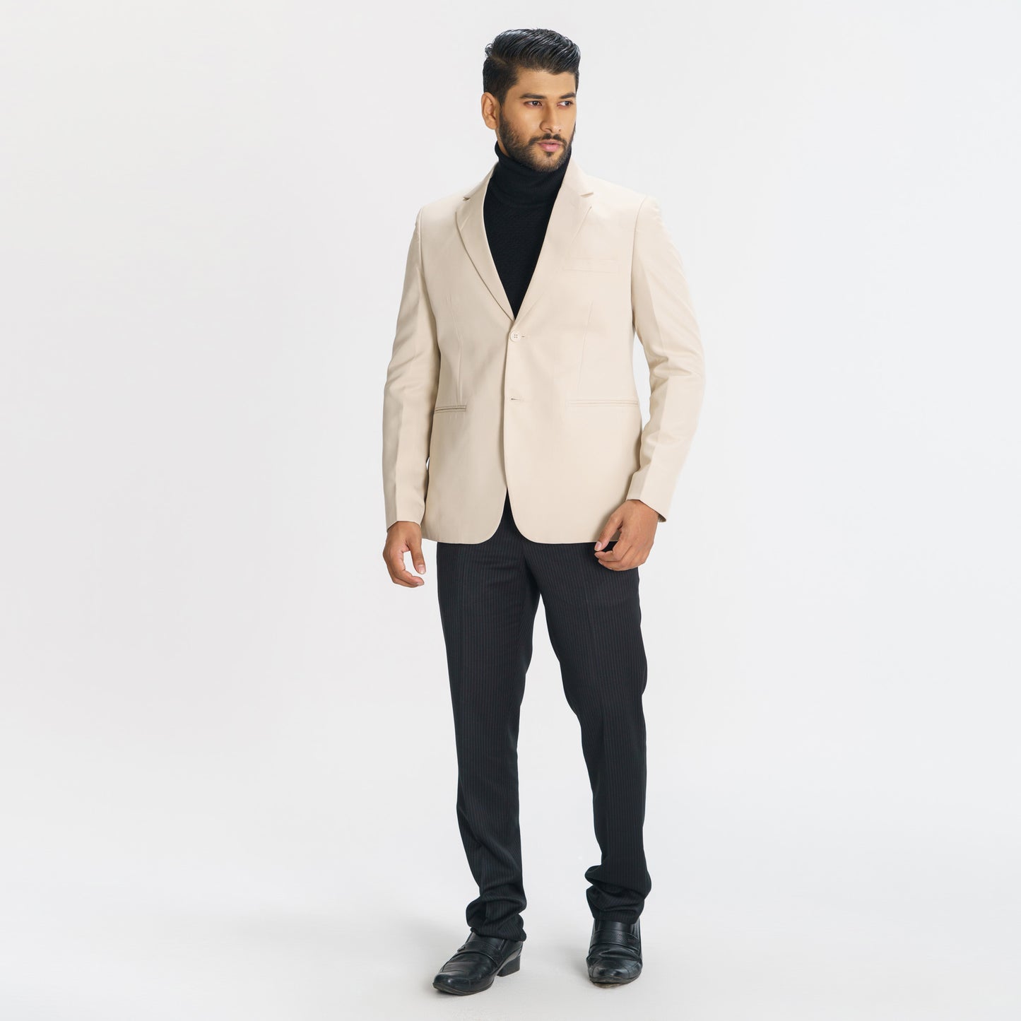 Mens Beige Casual Blazer