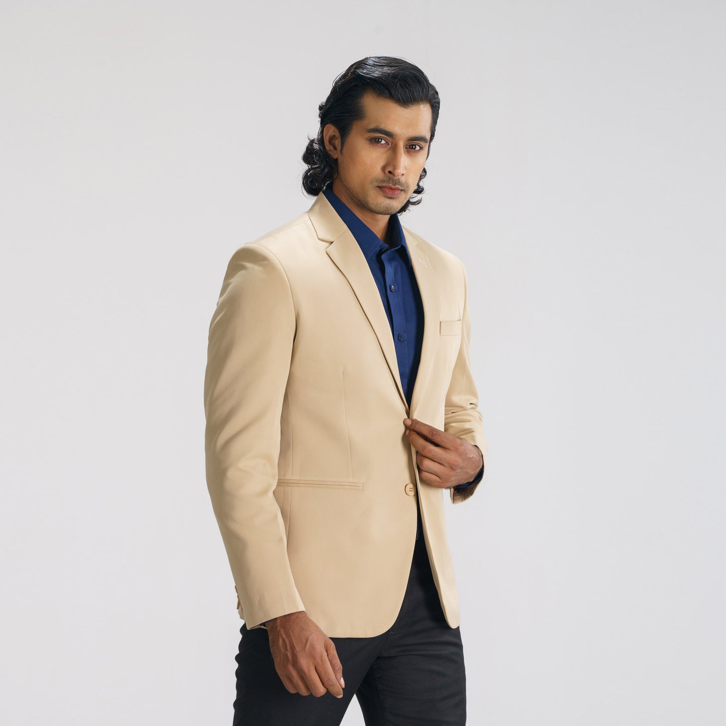 Mens Burly Wood Blazer