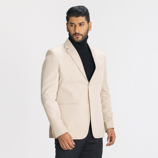 Men's Beige Casual Blazer