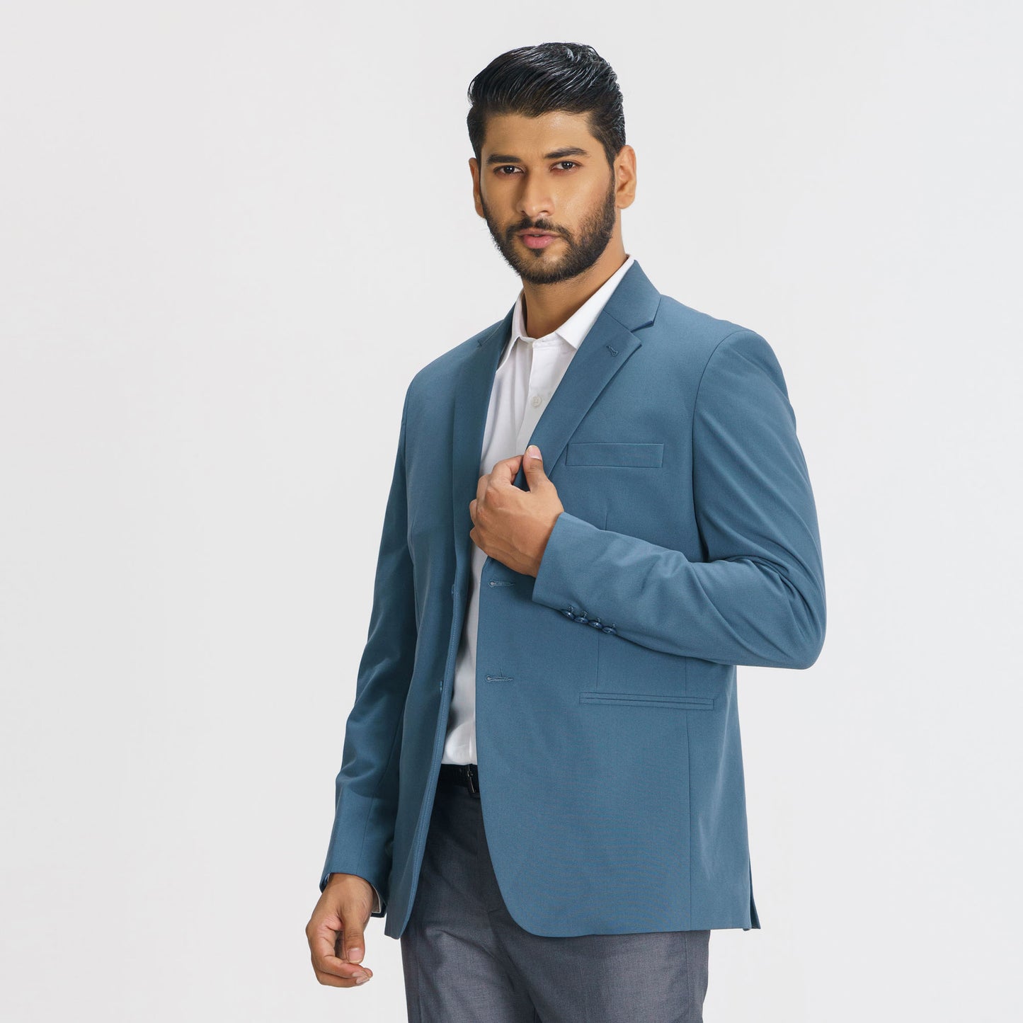 Mens Sea Green Slim Fit Blazer