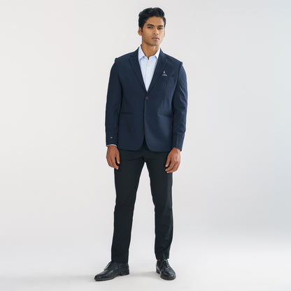 Mens Deep Navy Slim Fit Blazer