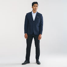 Load image into Gallery viewer, Men&#39;s Deep Navy Slim Fit Blazer
