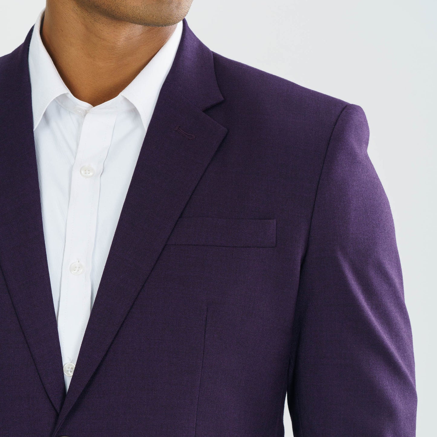 Mens Purple Slim Fit Blazer