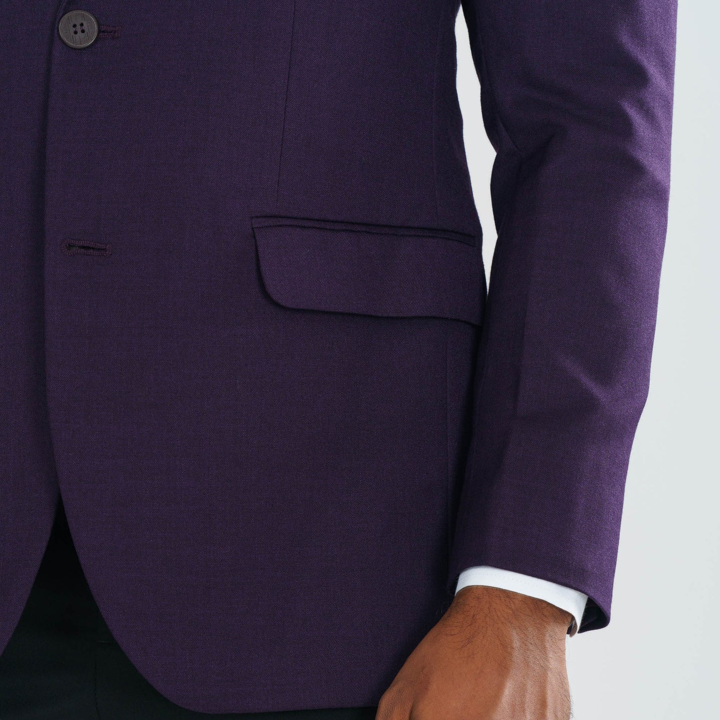 Mens Purple Slim Fit Blazer