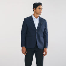 Load image into Gallery viewer, Men&#39;s Deep Navy Slim Fit Blazer
