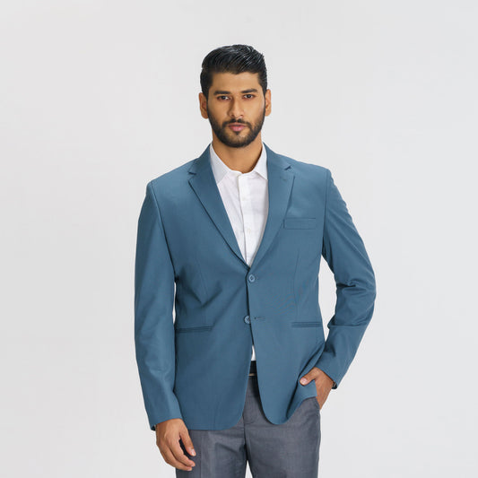 Mens Sea Green Slim Fit Blazer