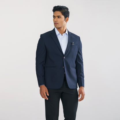 Mens Deep Navy Slim Fit Blazer