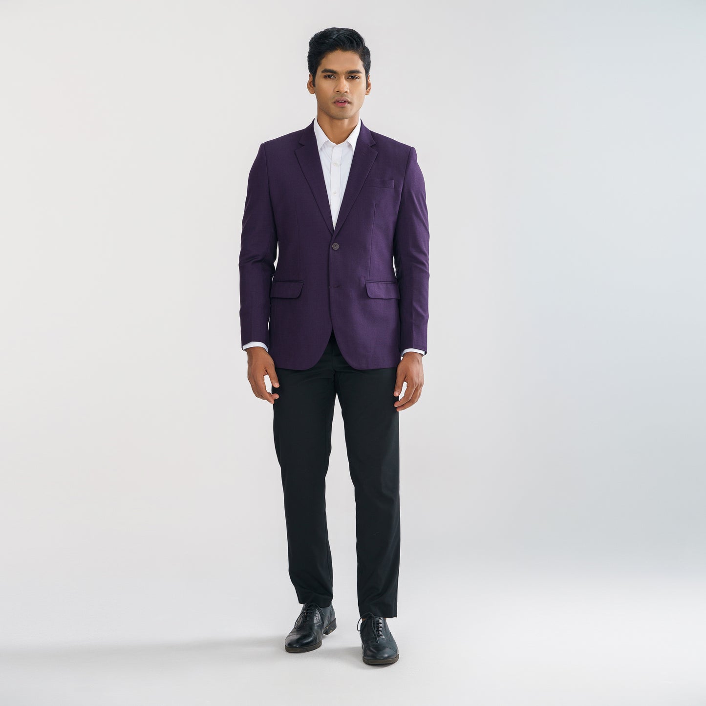 Mens Purple Slim Fit Blazer