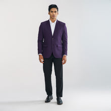 Load image into Gallery viewer, Mens Purple Slim Fit Blazer
