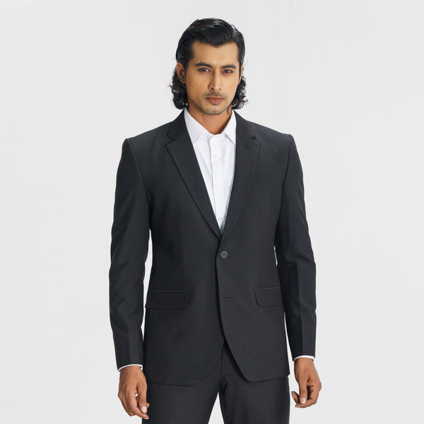 Men's Black Slim Fit Blazer