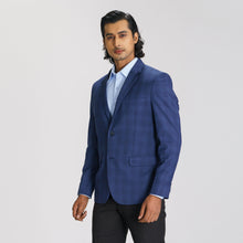 Load image into Gallery viewer, Men&#39;s Navy Blue Slim Fit Blazer
