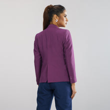 Load image into Gallery viewer, Women’s Purple Slim Fit Blazer
