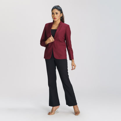 Womens Maroon Blazer