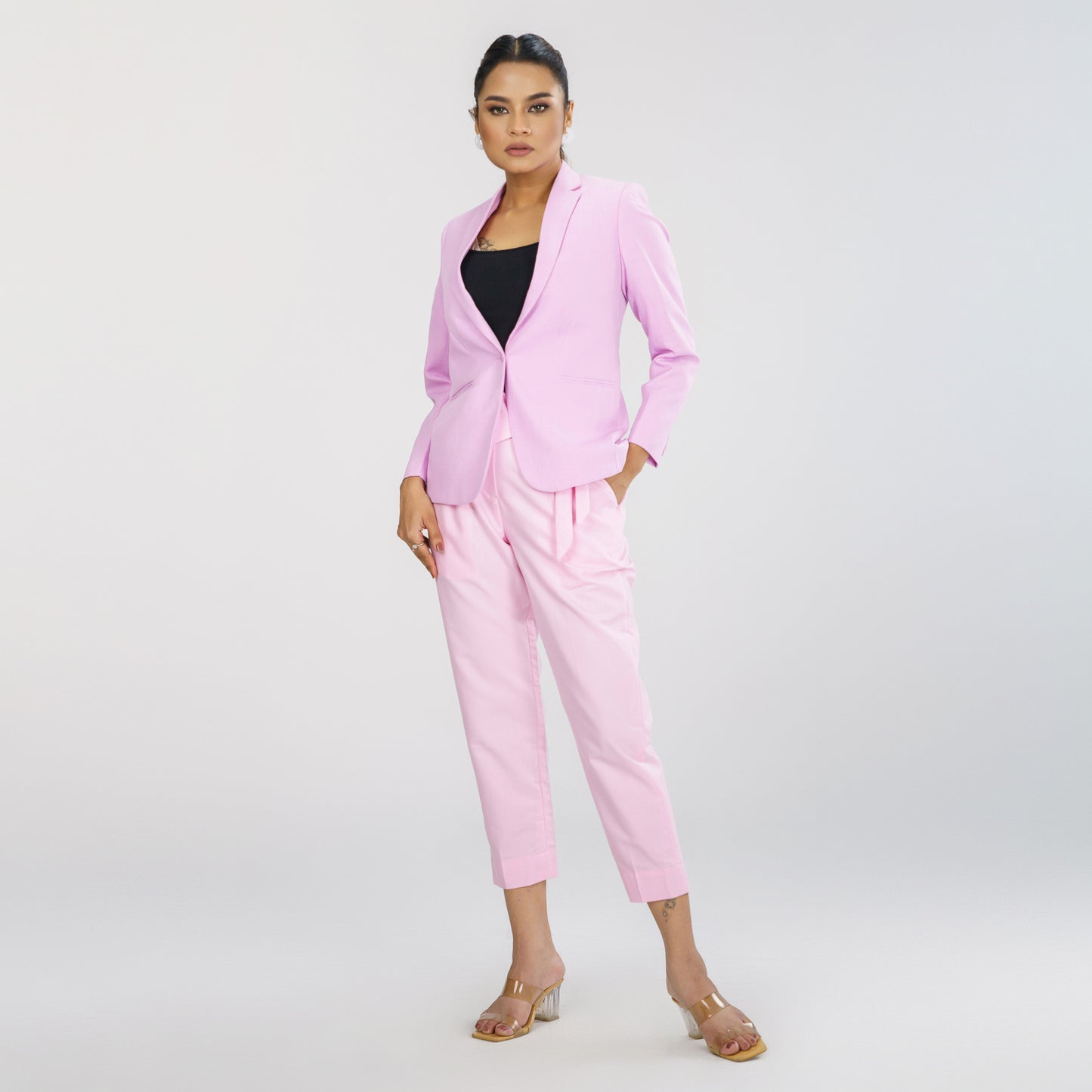 Womens Light Pink Blazer